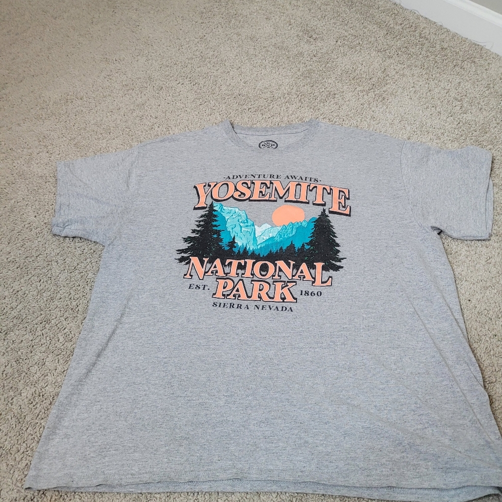 Gray Yosemite National Park T-Shirt
